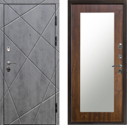 Дверь Престиж Лучи Зеркло Пастораль Дуб 860х2050 мм