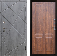 Дверь Престиж Лучи Премиум Орех светлый 860х2050 мм