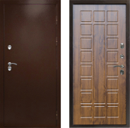 Дверь Престиж TERMO с терморазрывом Снегирь Медь Престиж Дуб 860х2050 мм