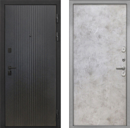 Дверь Интекрон (INTECRON) Профит Black ФЛ-295 Гладкая Мрамор светлый