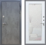 Дверь Рекс (REX) ФЛ-290 Зеркало Пастораль Белый ясень