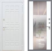 Дверь Рекс (REX) 8 Силк Сноу СБ-16 Зеркало Силк Сноу 860х2050 мм