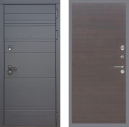 Дверь Рекс (REX) 14 силк титан GL венге поперечный
