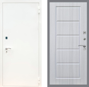 Дверь Рекс (REX) 1А Белая шагрень FL-39 Сандал белый