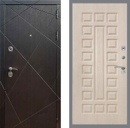 Дверь Рекс (REX) 13 Венге FL-183 Беленый дуб 860х2050 мм